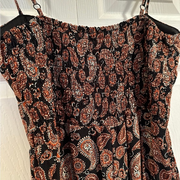 A.U.W. Black and Brown paisley pant jumpsuit - Picture 8 of 8